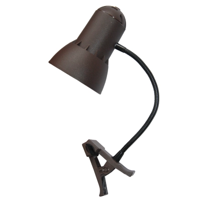 Лампа-прищепка Надежда-ПШ на гибкой стойке, шоколад
