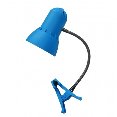 Лампа-прищепка Надежда-ПШ на гибкой стойке, синяя лазурь
