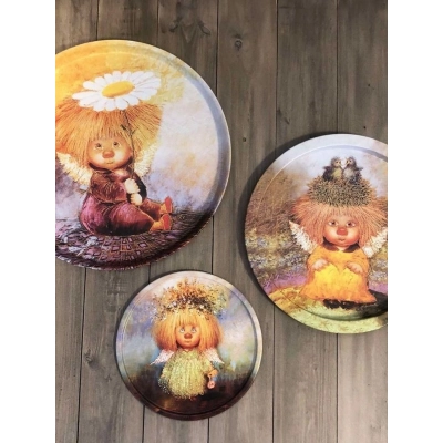Набор тарелок декоративных Ангел семейного счастья TS015