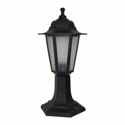 Садово-парковый светильник Оскар-1 НТУ 06-60-001, черный матовое стекло