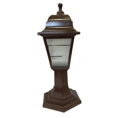 Садово-парковый светильник Оскар НТУ 04-60-001, бронза матовое стекло