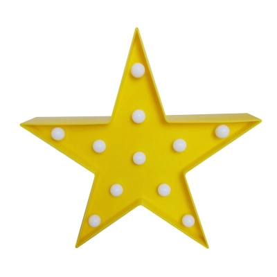Светодиодный ночник Звезда, желтый