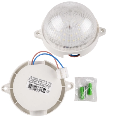 Светодиодный светильник ДБО 10-5-005 со свето-шумовым датчиком