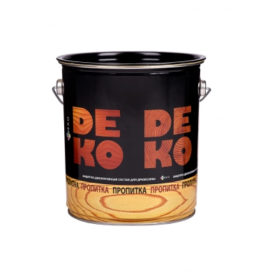 Защитно-декоративный состав "DEKO" Дуб 0,6 кг